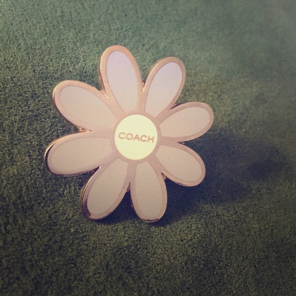Coach baby blue daisy pin. Gently used few times - Picture 2 of 3